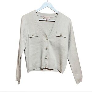 Philosophy Faux Pearl Cardigan